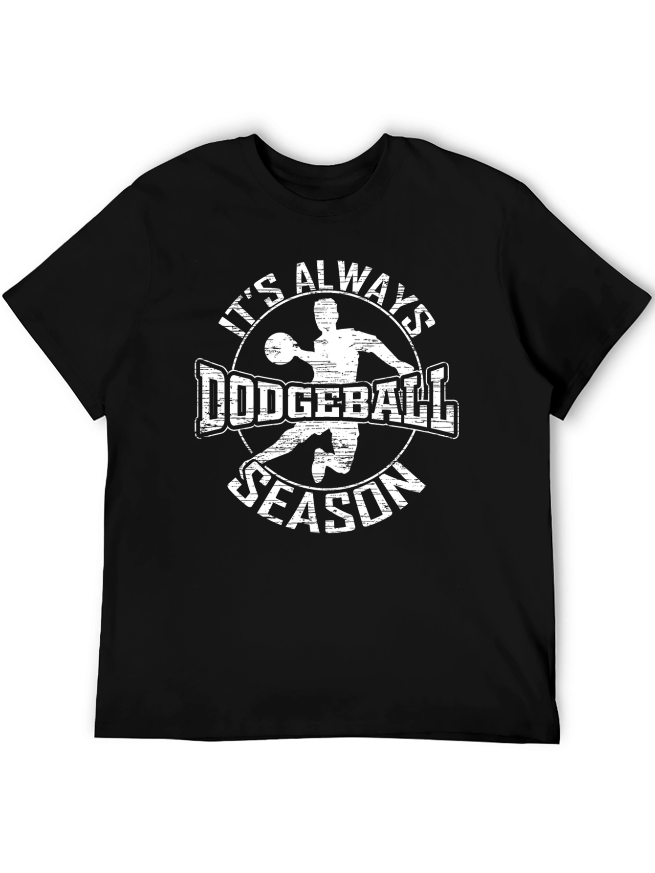 Dodgeball Season Black Graphic T-Shirt
