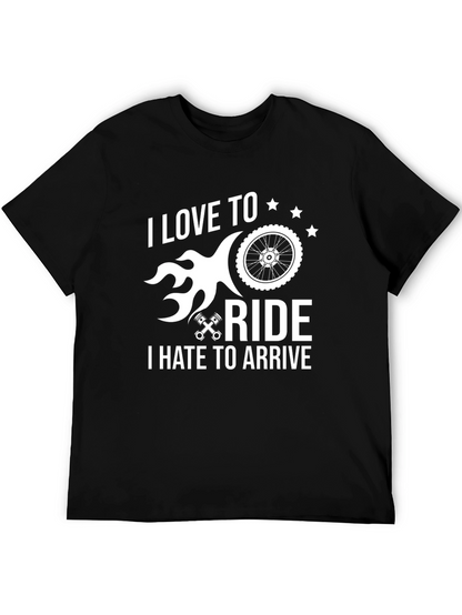 I Love To Ride Biker Graphic T-Shirt