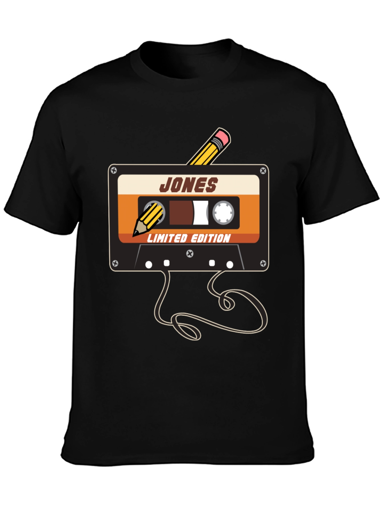 Retro Cassette Tape Pencil T-Shirt