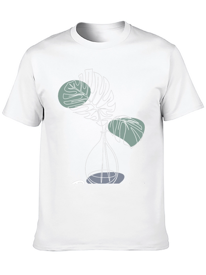Modern Monstera Plant Graphic T-Shirt