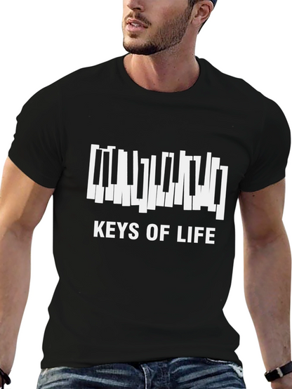Keys of Life Piano T-Shirt - Black