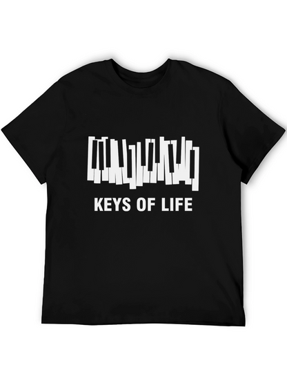 Keys of Life Piano T-Shirt - Black