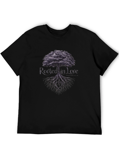 Rooted in Love Tree Graphic Tee - Black