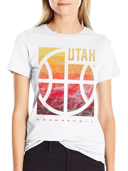 Utah Basketball Graphic Tee - Mens Black T-Shirt