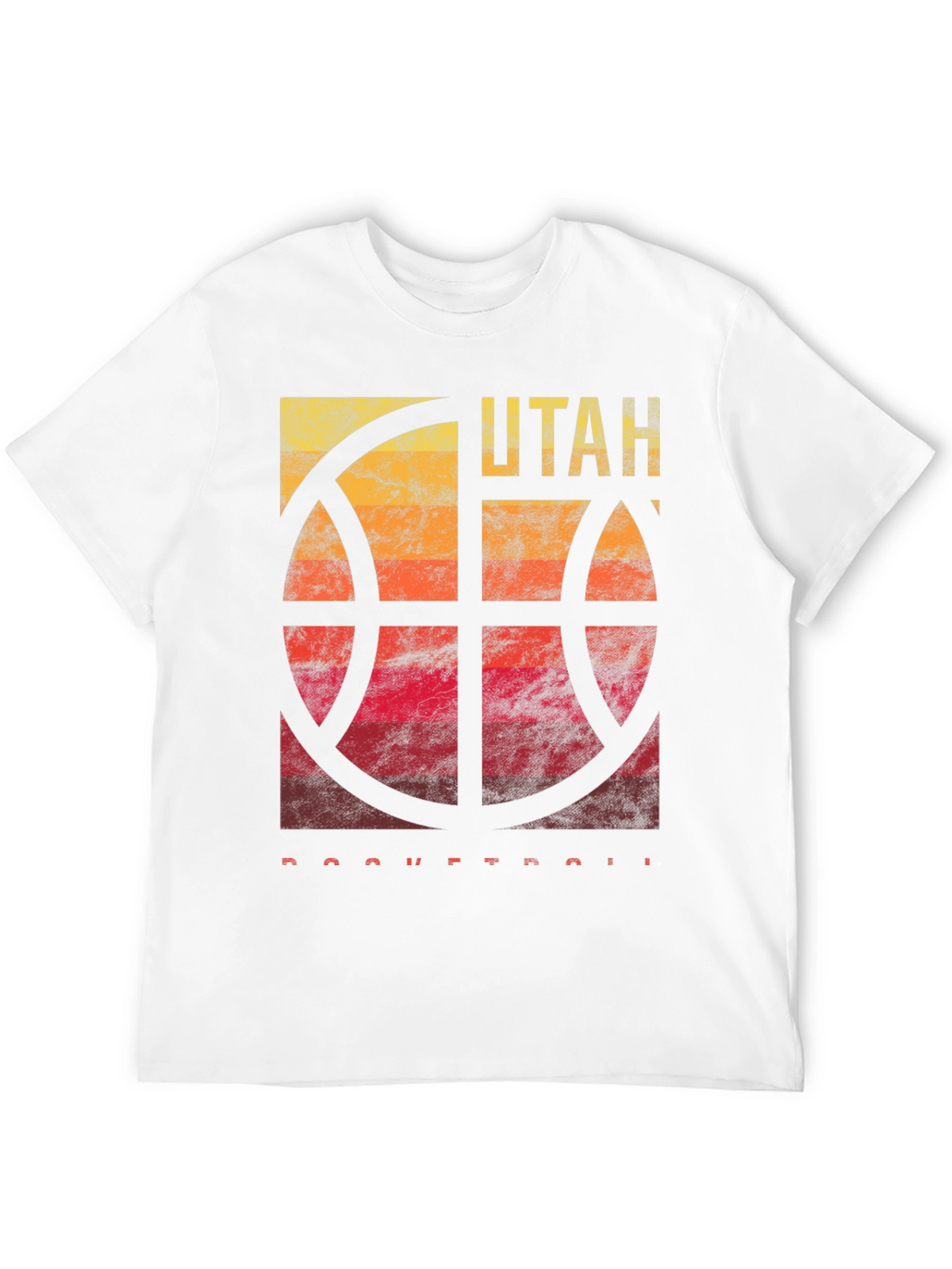 Utah Basketball Graphic Tee - Mens Black T-Shirt