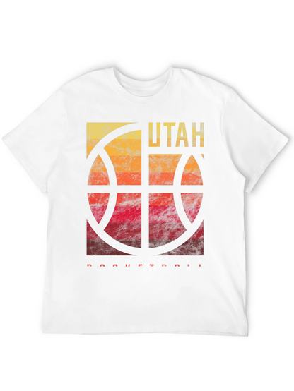 Utah Basketball Graphic Tee - Mens Black T-Shirt