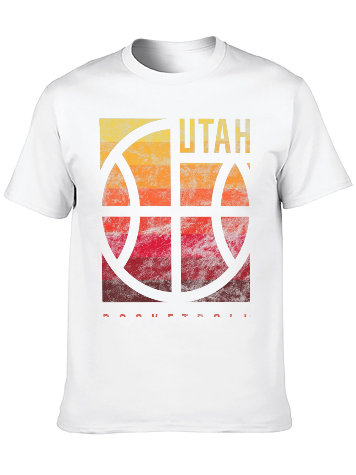 Utah Basketball Graphic Tee - Mens Black T-Shirt