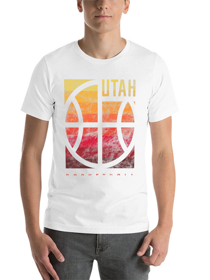 Utah Basketball Graphic Tee - Mens Black T-Shirt
