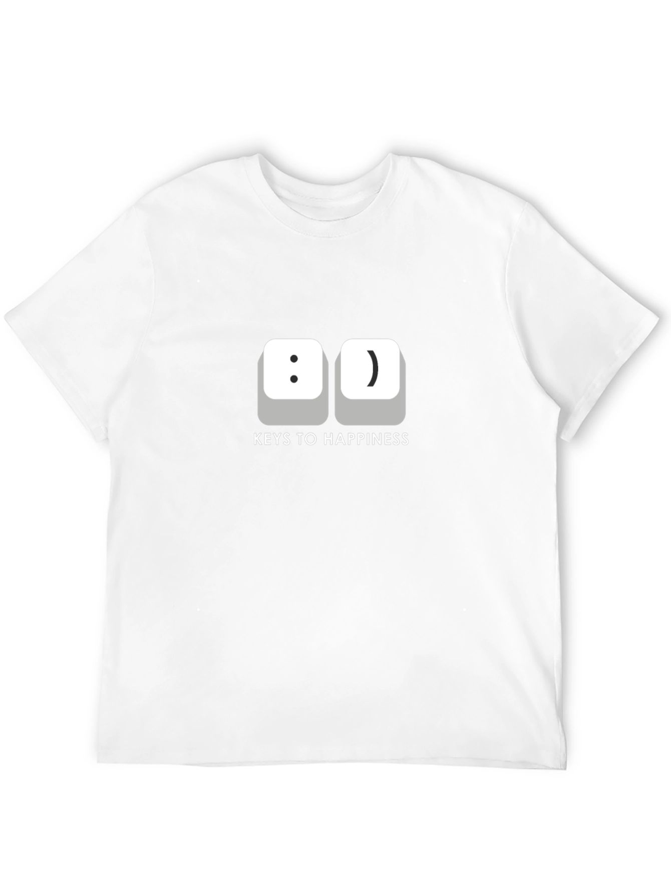 Keys to Happiness T-Shirt -  Funny Computer Geek Tee