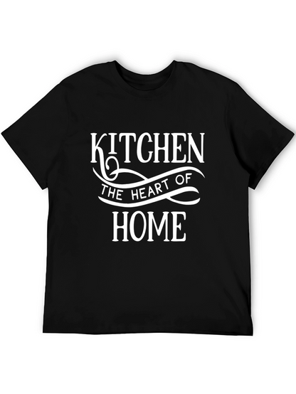 Kitchen Heart of Home Black Crewneck T-shirt