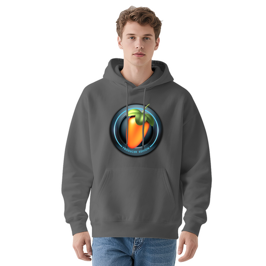 FL Studio Producer Gray Hoodie, Music Lover Soft Comfort Hoodie