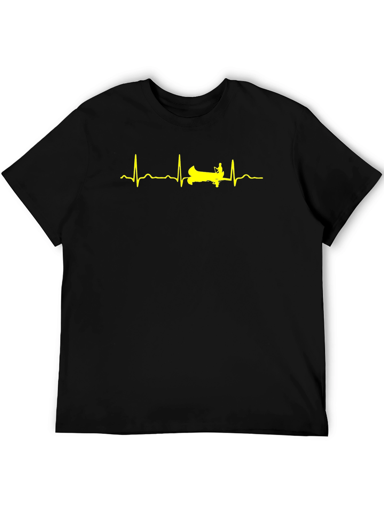Kayak Heartbeat Graphic Tee - Black