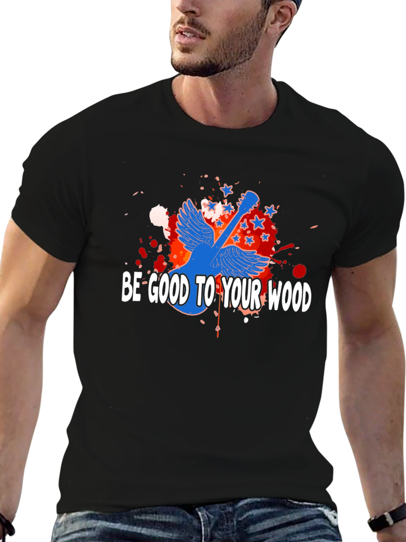 Be Good To Your Wood Guitar T-Shirt