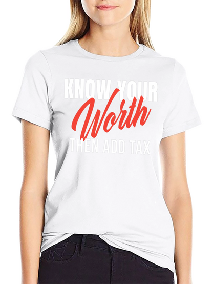 Know Your Worth Black Graphic Tee