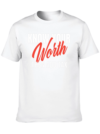 Know Your Worth Black Graphic Tee
