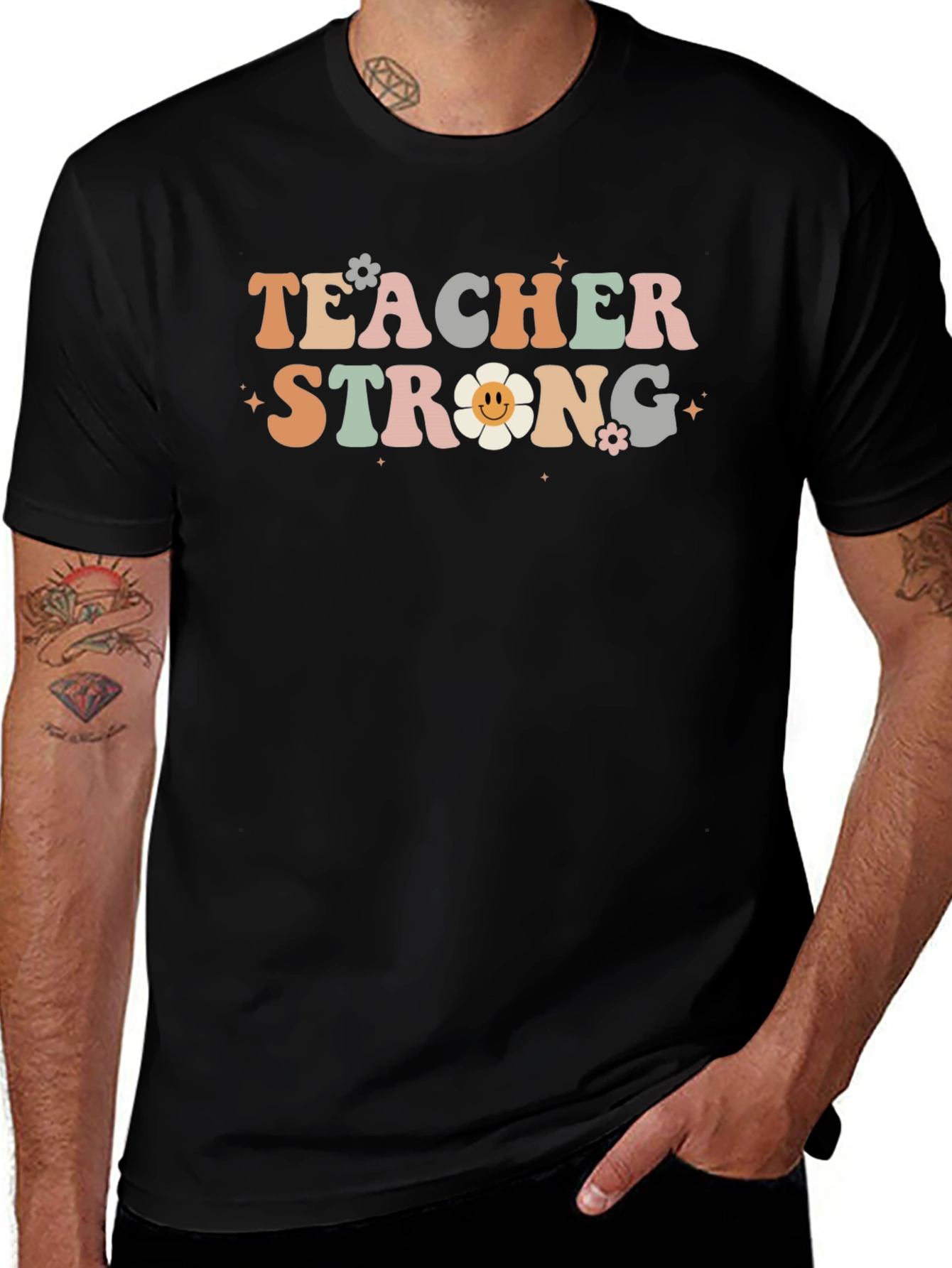 Teacher Strong Graphic T-Shirt