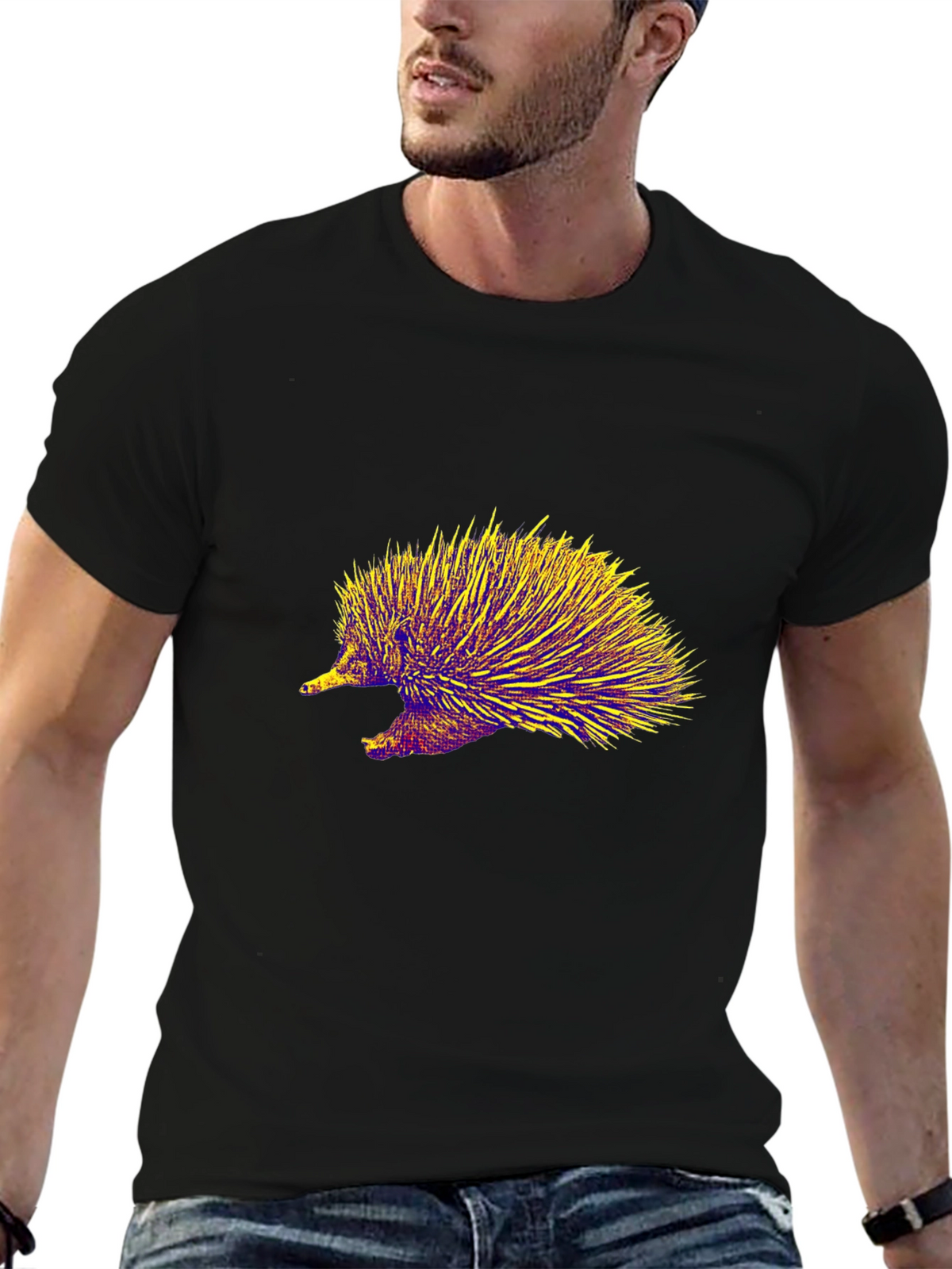 Echidna Graphic Tee - Unique Animal Design