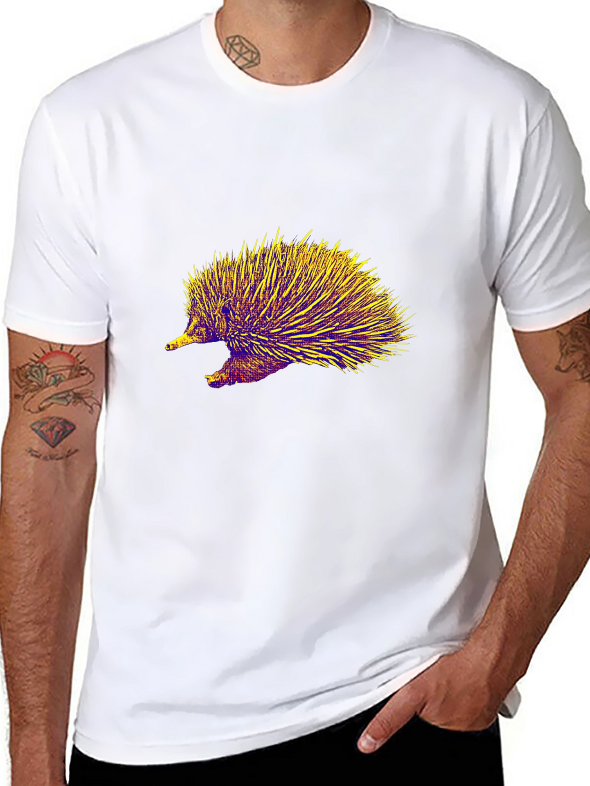 Echidna Graphic Tee - Unique Animal Design