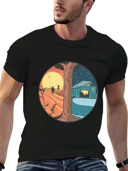 Day & Night Graphic T-Shirt