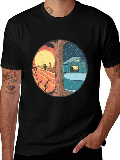 Day & Night Graphic T-Shirt