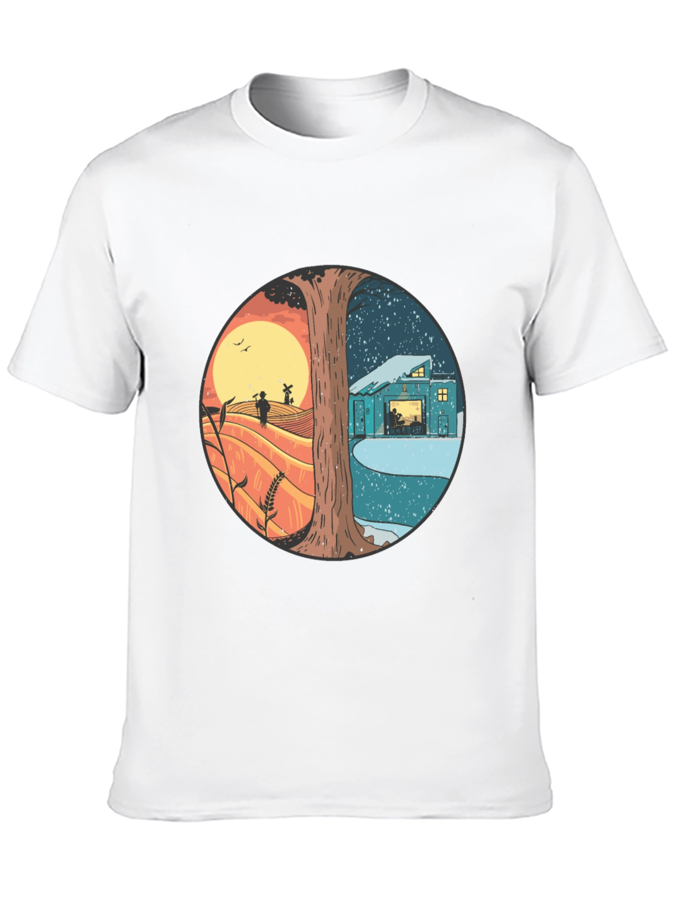 Day & Night Graphic T-Shirt