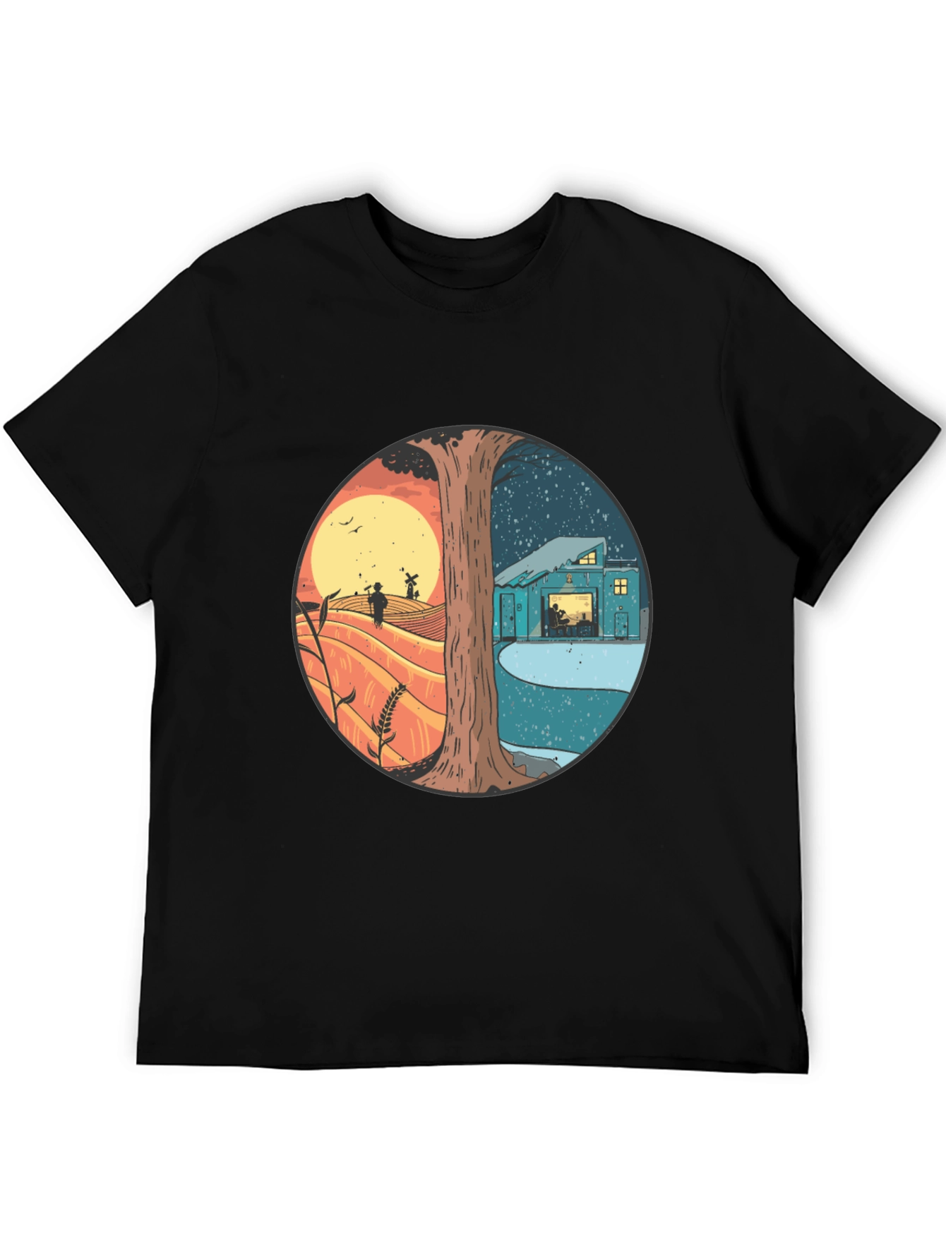 Day & Night Graphic T-Shirt