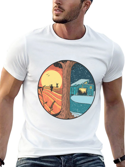 Day & Night Graphic T-Shirt