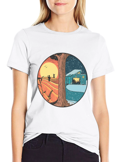 Day & Night Graphic T-Shirt