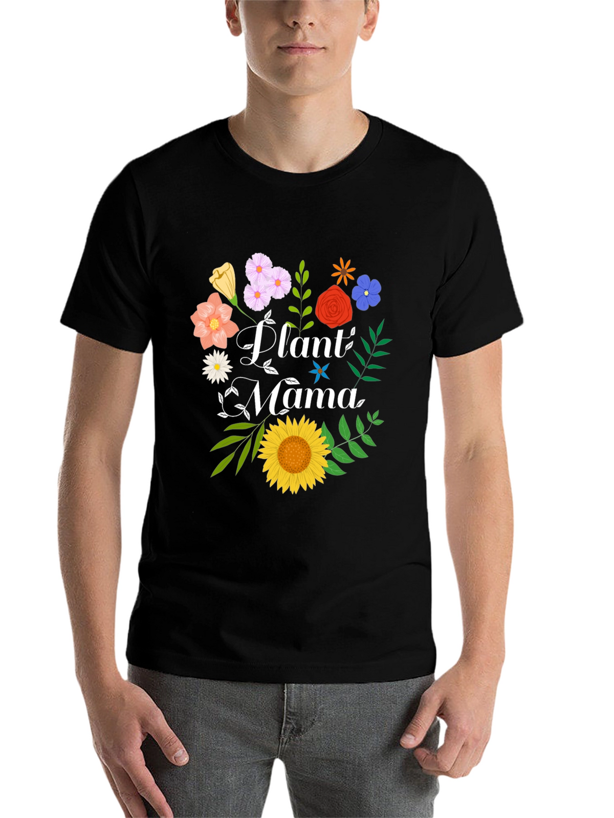 Plant Mama Graphic Tee - Floral Design