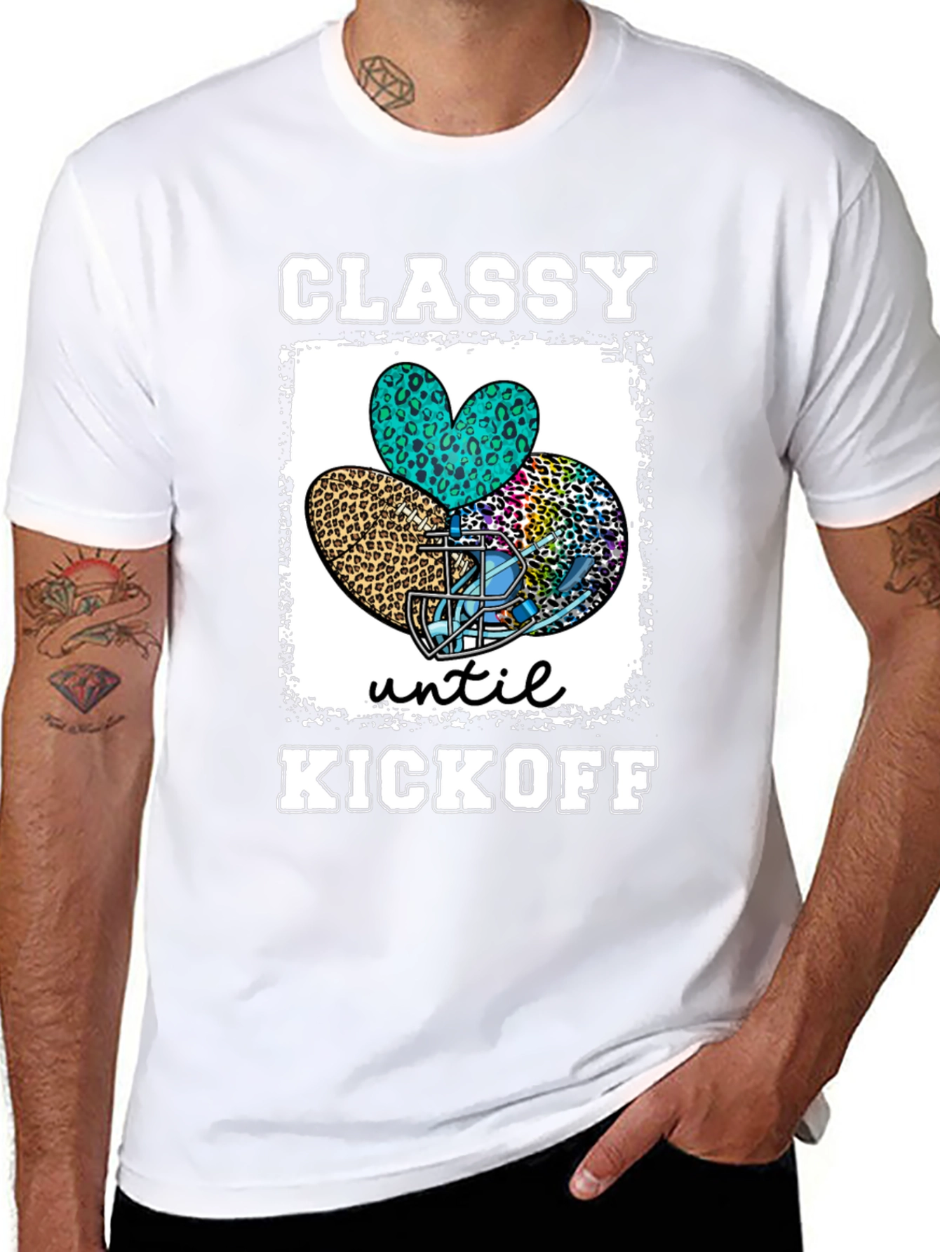 Classy Until Kickoff Football T-Shirt