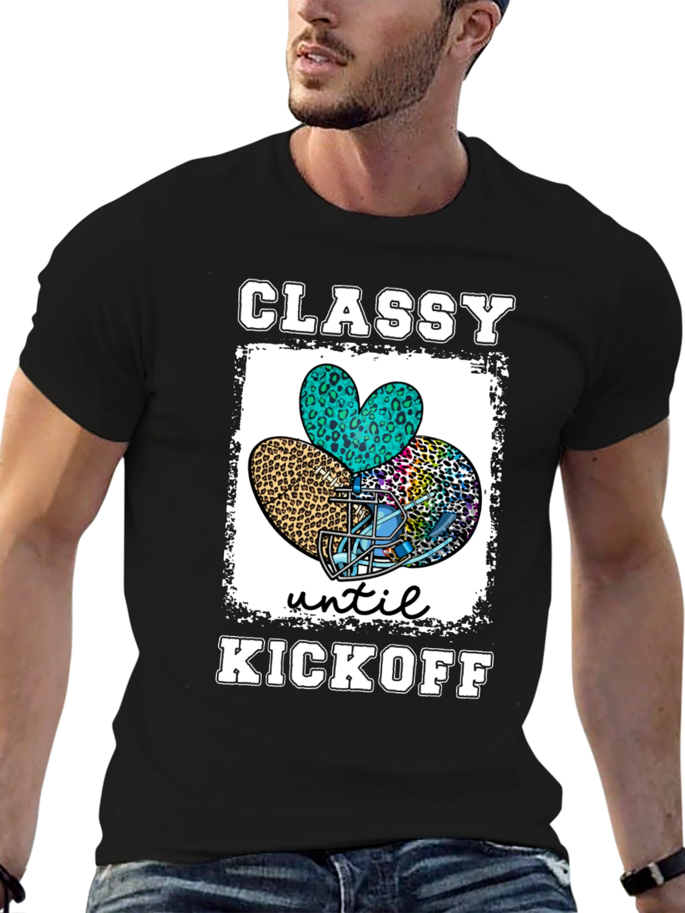 Classy Until Kickoff Football T-Shirt