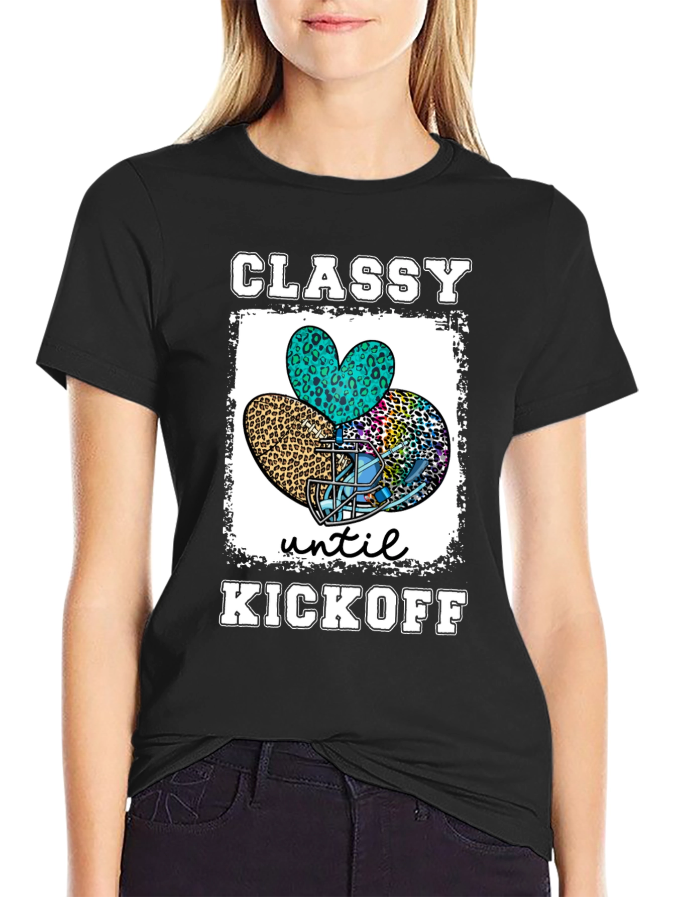 Classy Until Kickoff Football T-Shirt