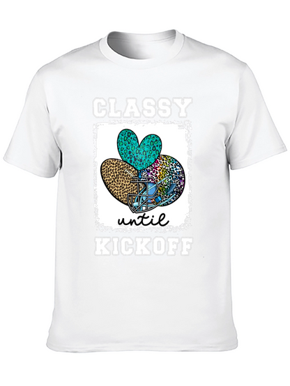 Classy Until Kickoff Football T-Shirt