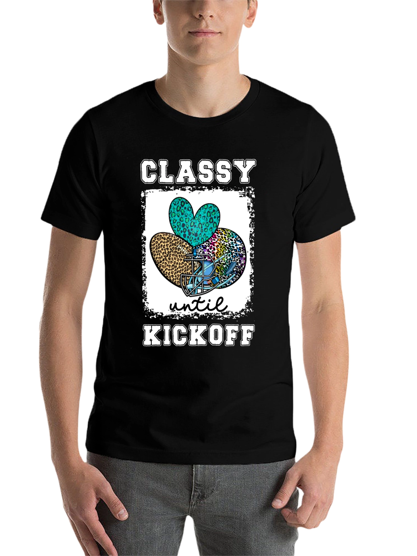 Classy Until Kickoff Football T-Shirt