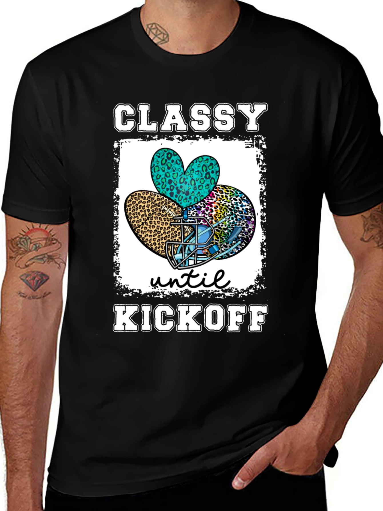 Classy Until Kickoff Football T-Shirt