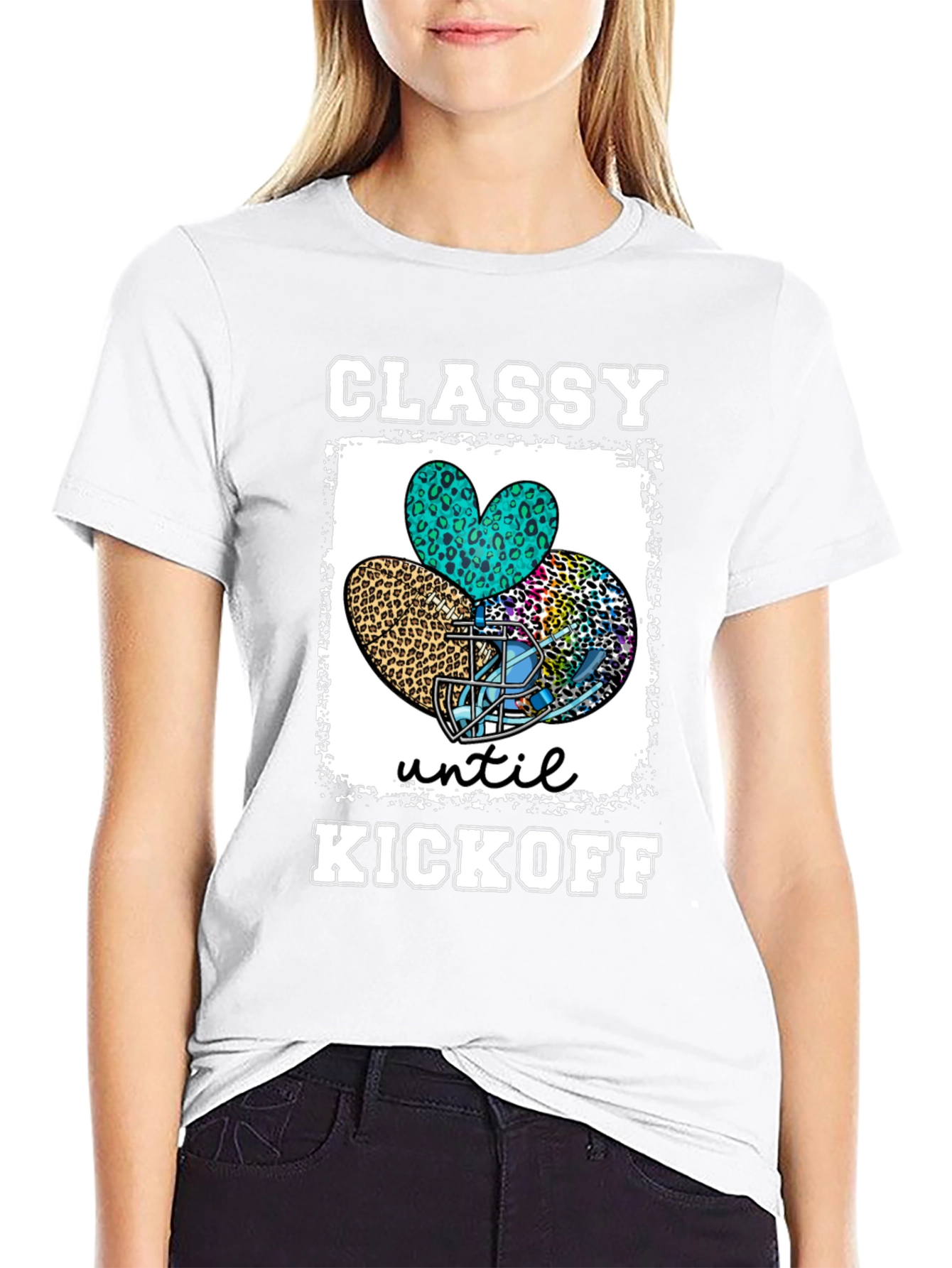Classy Until Kickoff Football T-Shirt