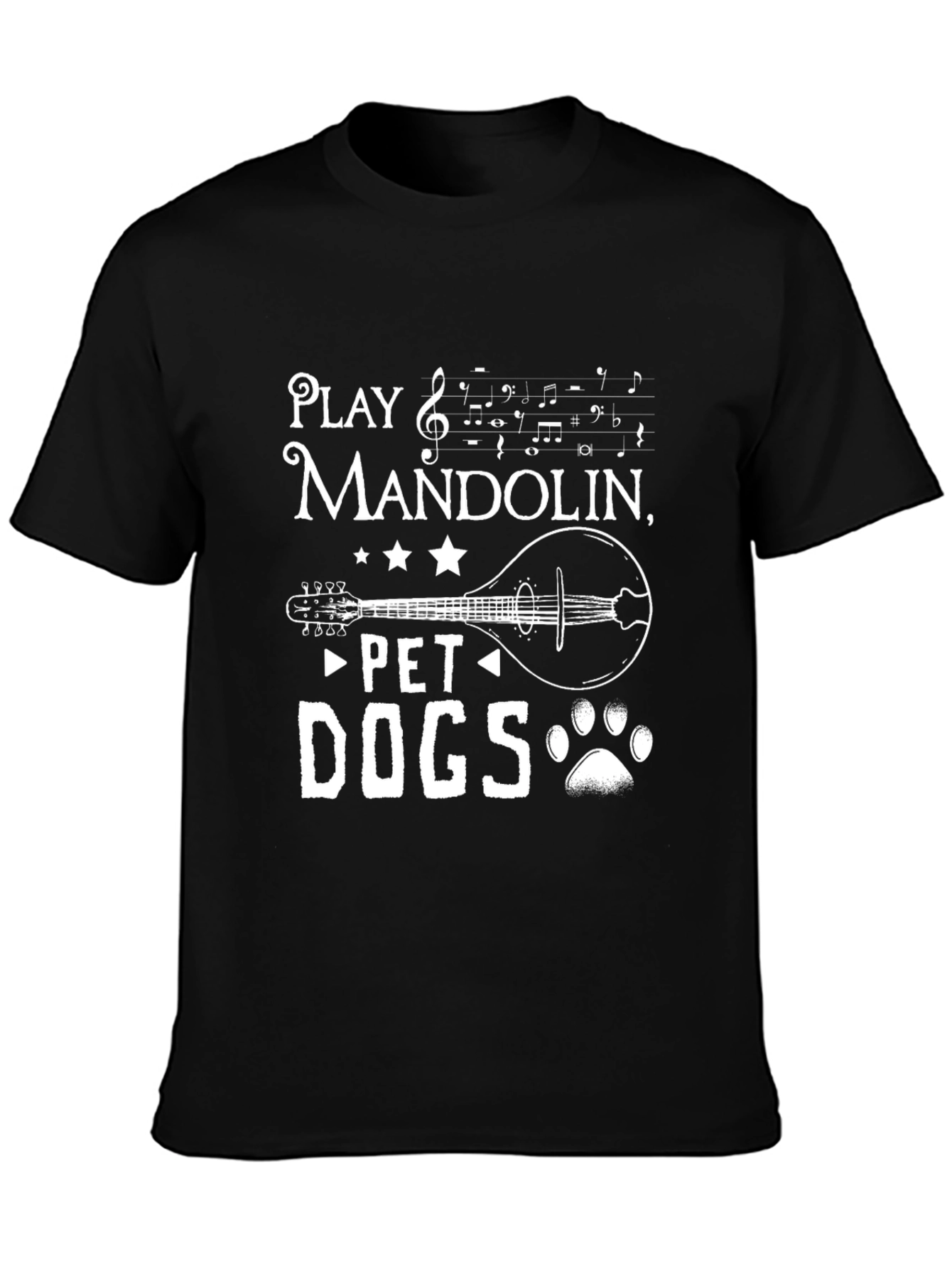 Play Mandolin Pet Dogs - Graphic T-Shirt
