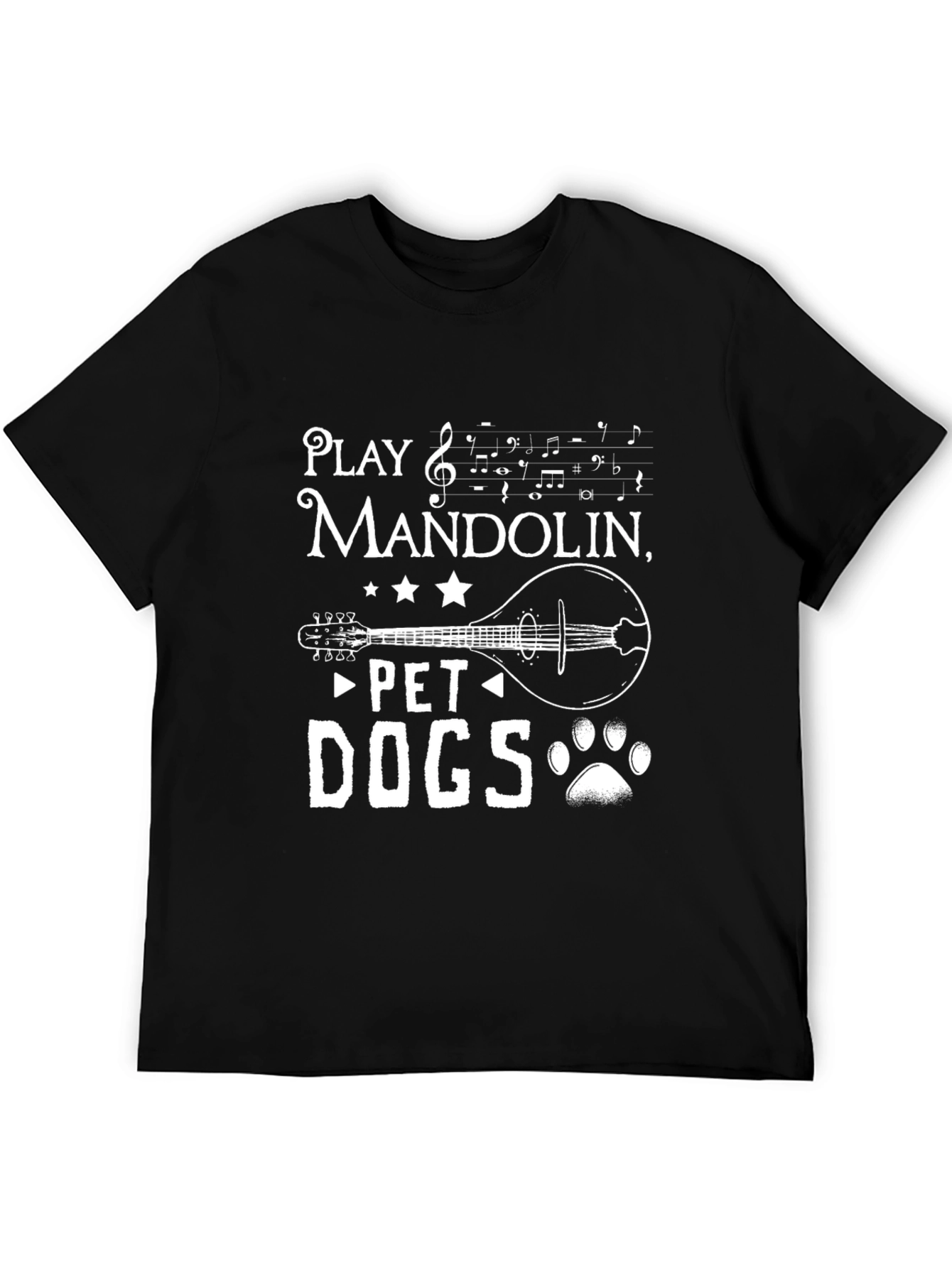 Play Mandolin Pet Dogs - Graphic T-Shirt