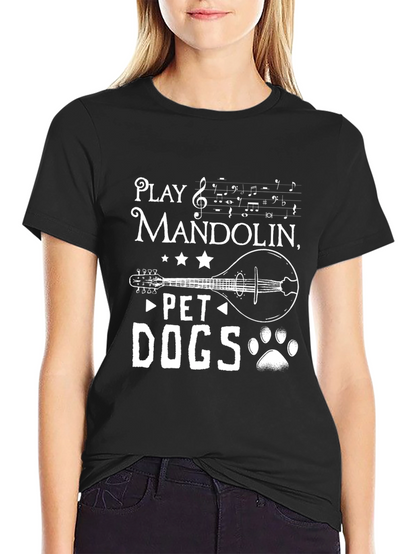 Play Mandolin Pet Dogs - Graphic T-Shirt