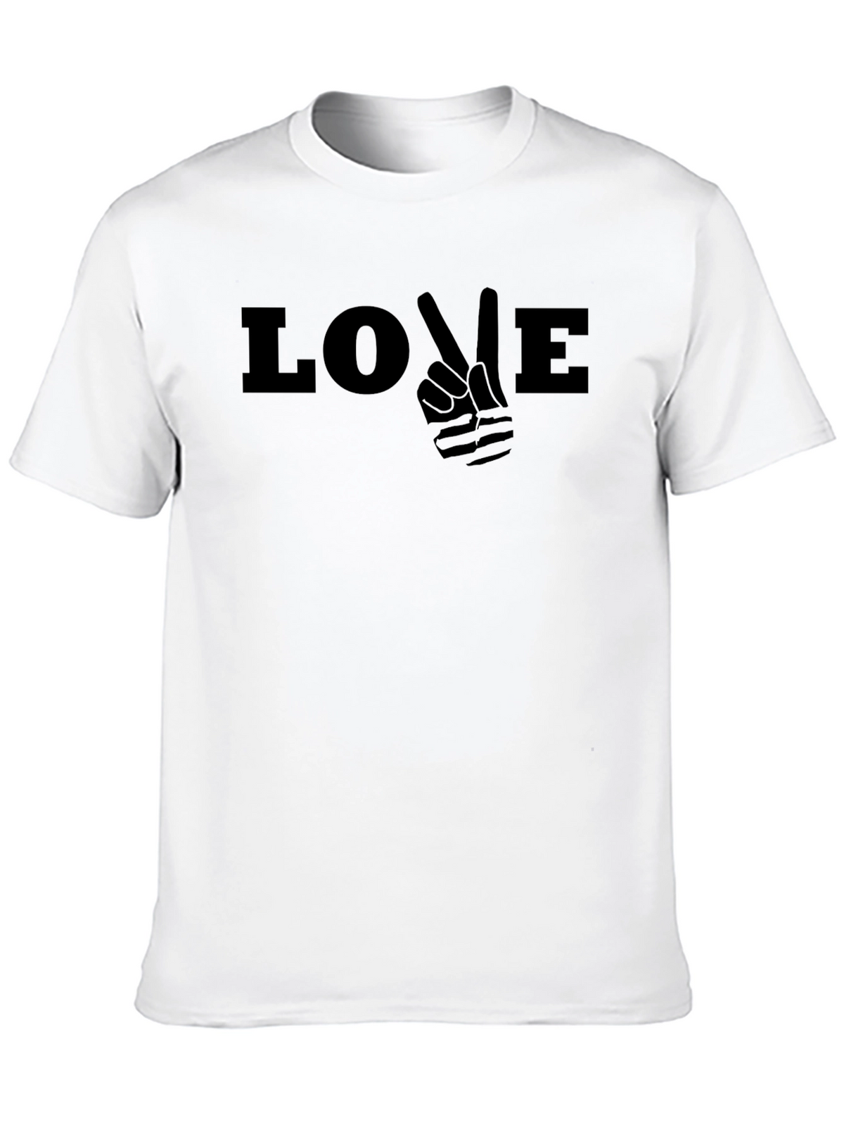 Love Peace Sign Graphic Mens T-Shirt