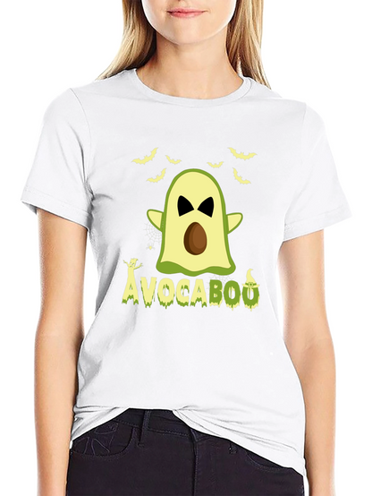 Avocabooo Halloween T-Shirt - Funny Avocado Ghost Tee