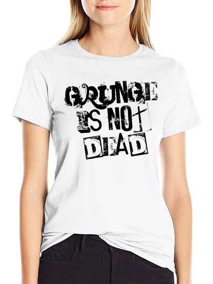Grunge Is Not Dead Black Graphic Tee