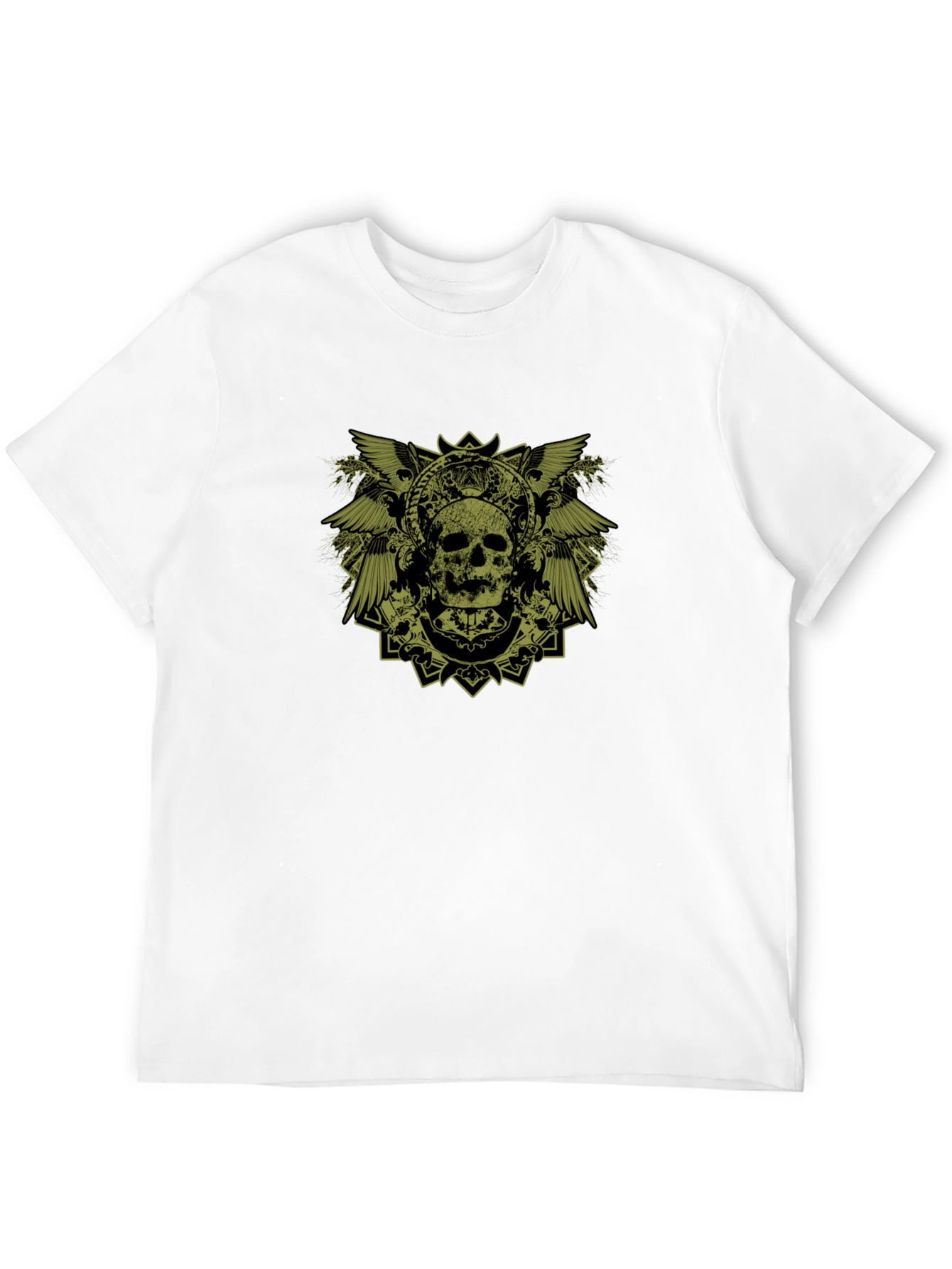 Skull Graphic Print Black T-Shirt