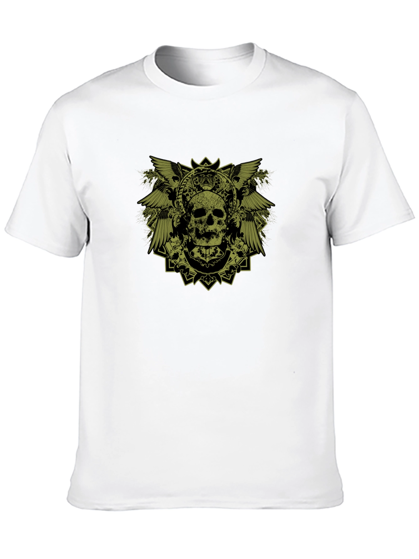 Skull Graphic Print Black T-Shirt
