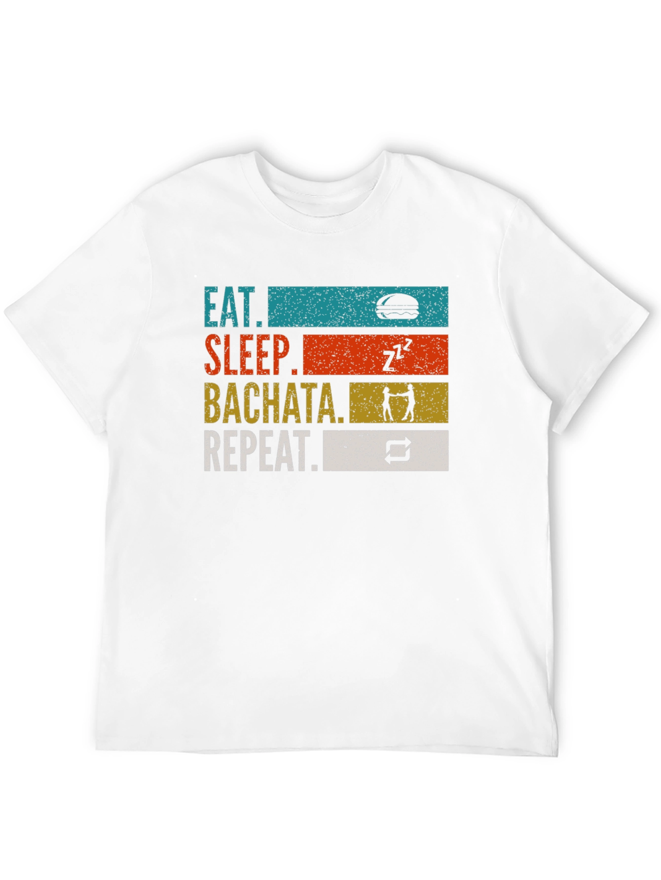 Eat Sleep Bachata Repeat Graphic T-Shirt