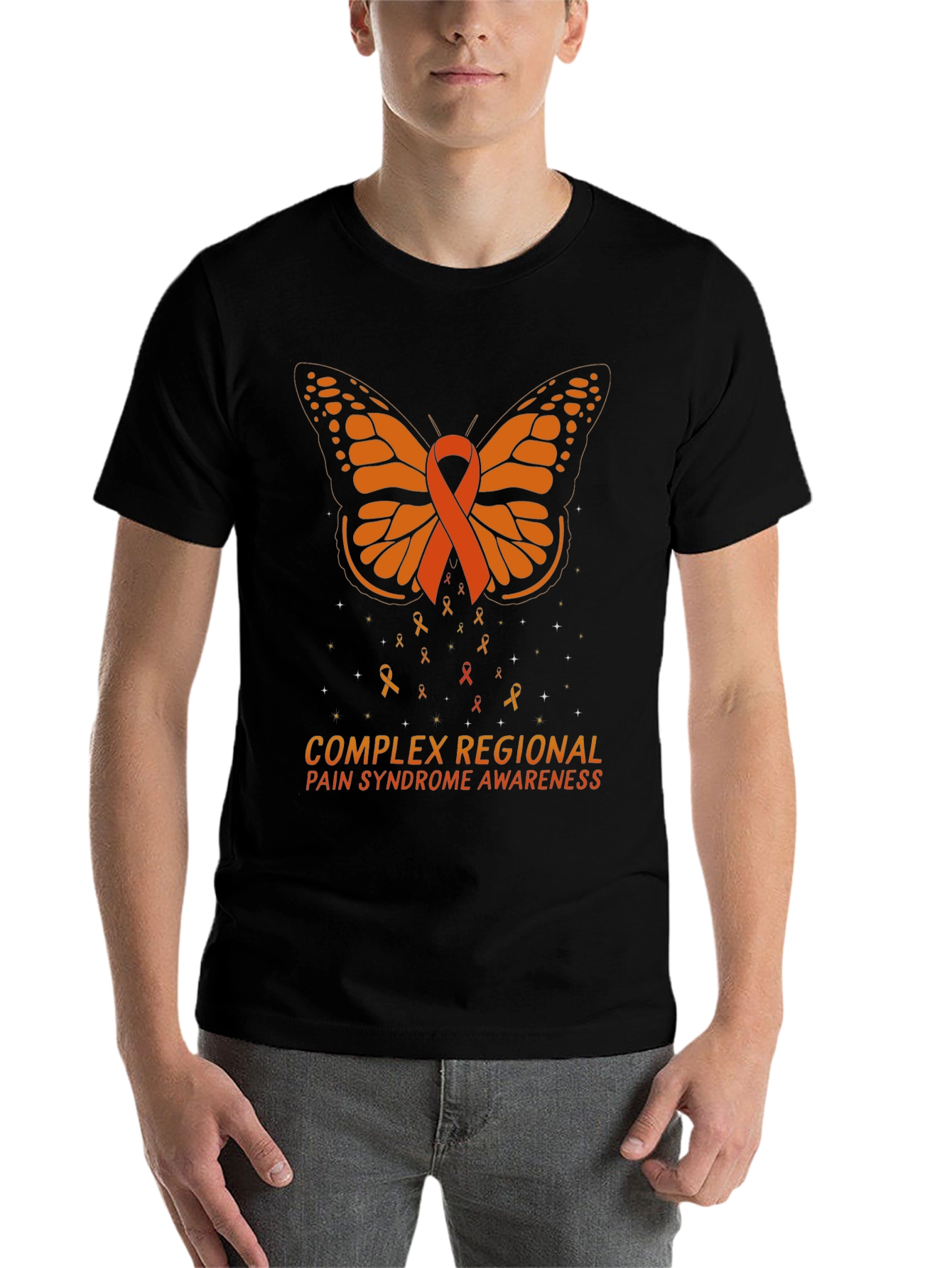 CRPS Awareness Butterfly Ribbon T-Shirt