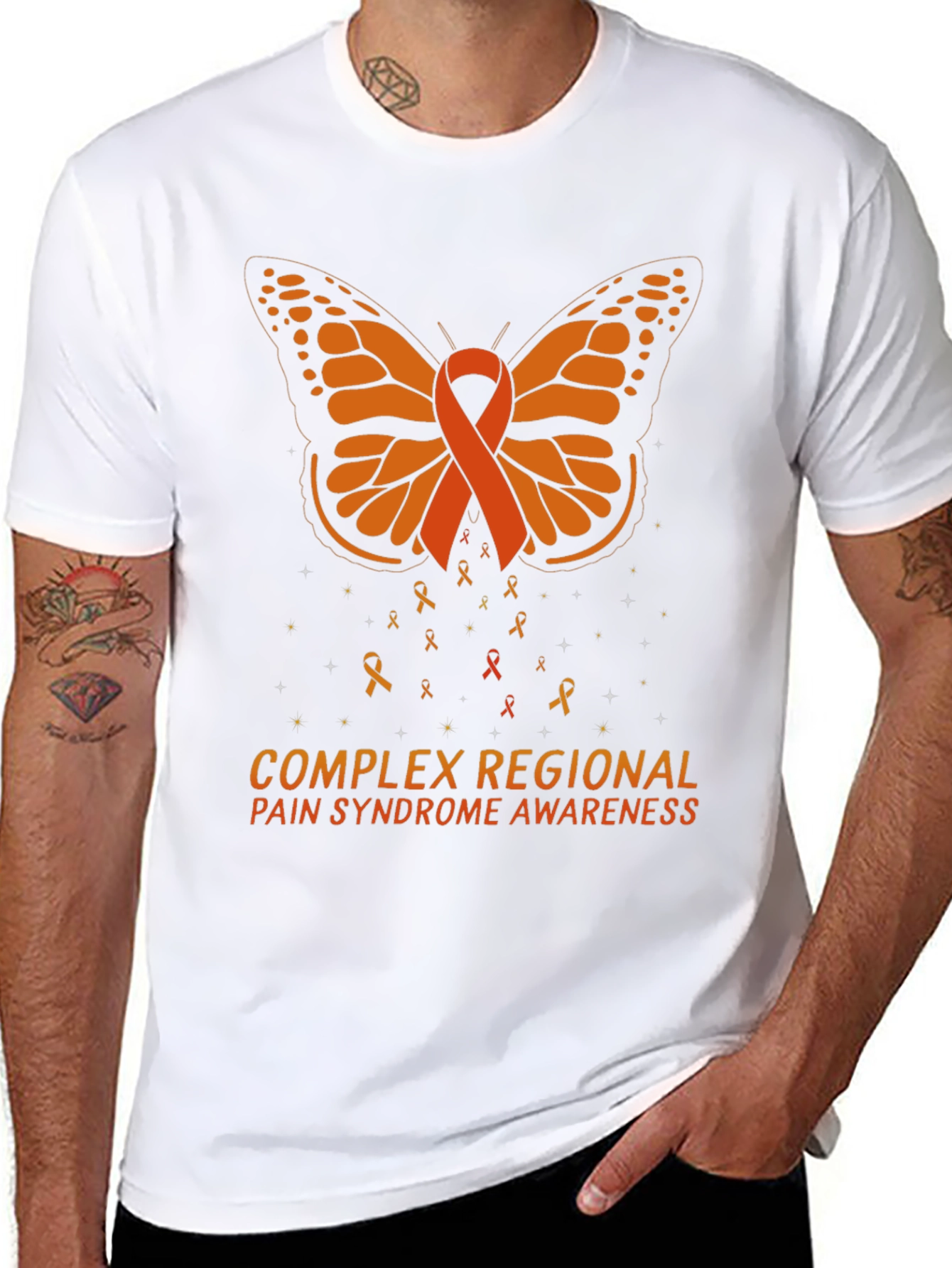 CRPS Awareness Butterfly Ribbon T-Shirt