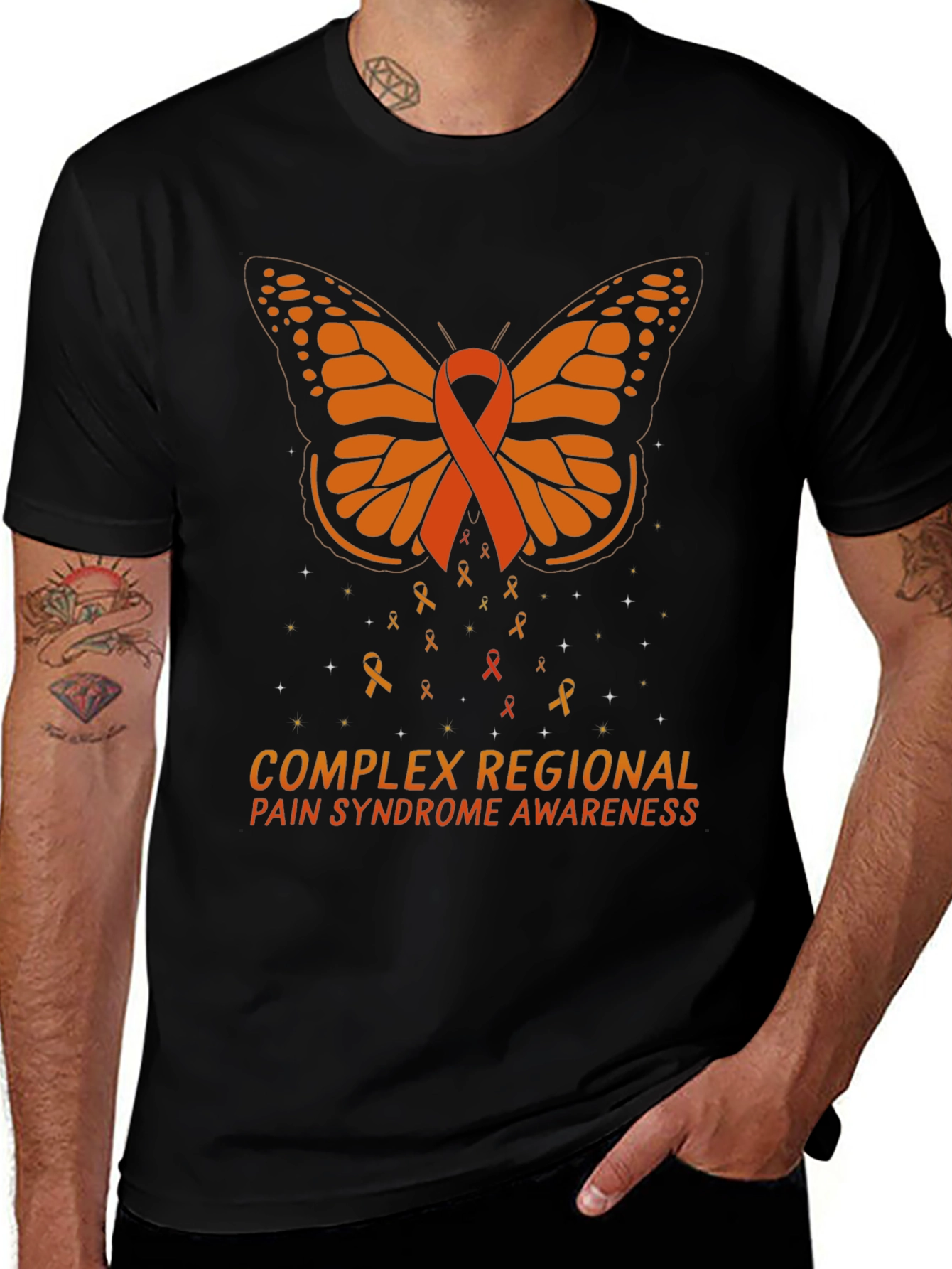 CRPS Awareness Butterfly Ribbon T-Shirt