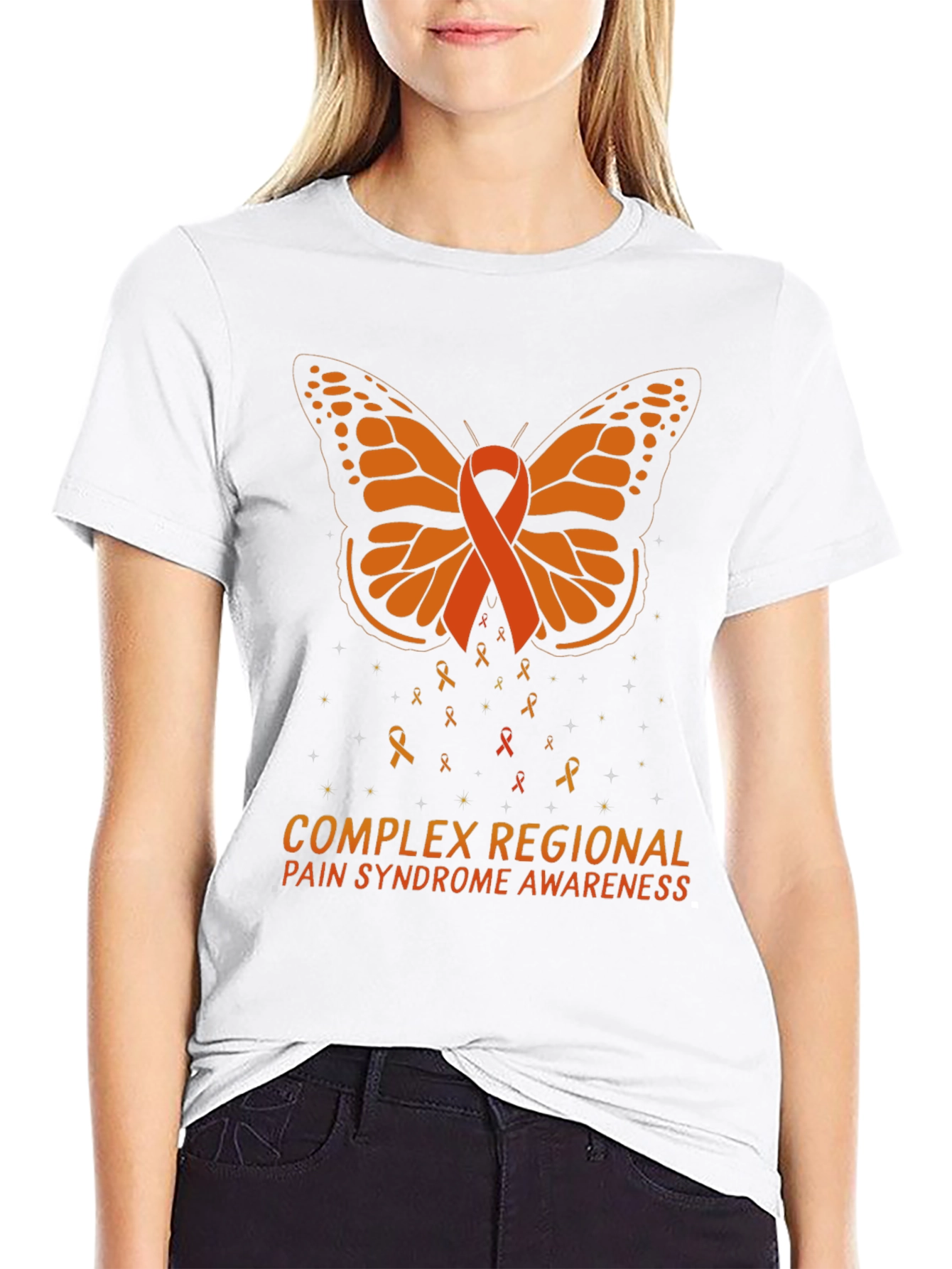 CRPS Awareness Butterfly Ribbon T-Shirt