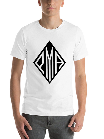 Black Tee with Geometric Graphic